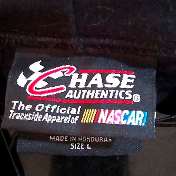 Chase authentic Kyle Busch NASCAR official long-sleeve hooded black sweatshirt - Picture 4 of 4